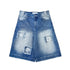 blue 'origin' jorts