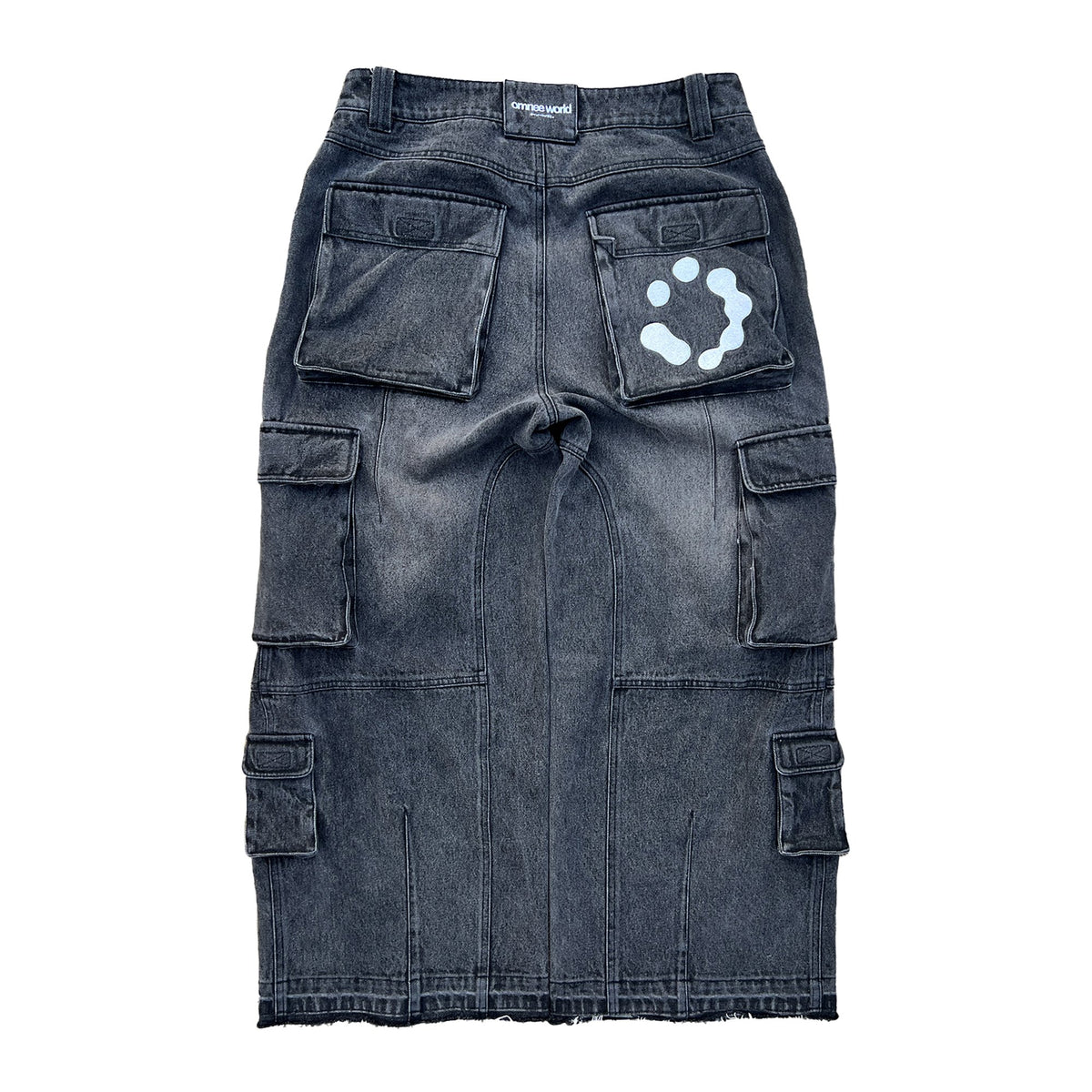 heavy denim cargos - omnee world
